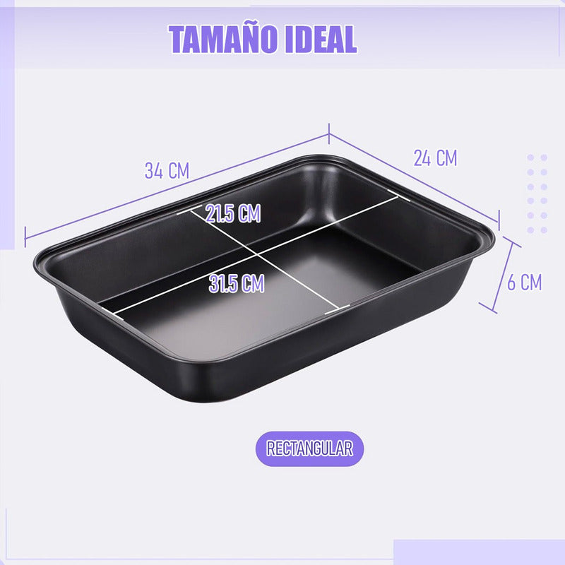 Bandeja Rectangular Queque Moldes De Queque Molde Para Torta