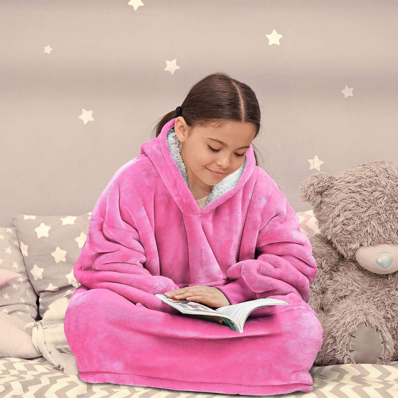 Pack X2 Poleron Peludo De Niña Poleron Con Capucha Niño Polerones Poleron Gigante Poleron Sherpa Frio Invierno Arcashopping Pijama Polar Manta Sherpa
