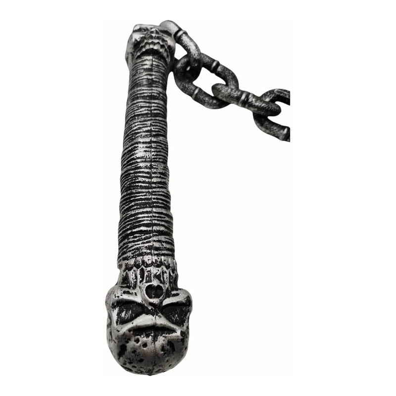 Juguete Plástico De Halloween Maza Mangual Con Cadena