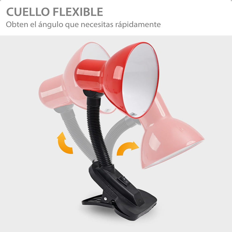 Lampara De Velador Lampara Escritorio Flexible Lampara Click