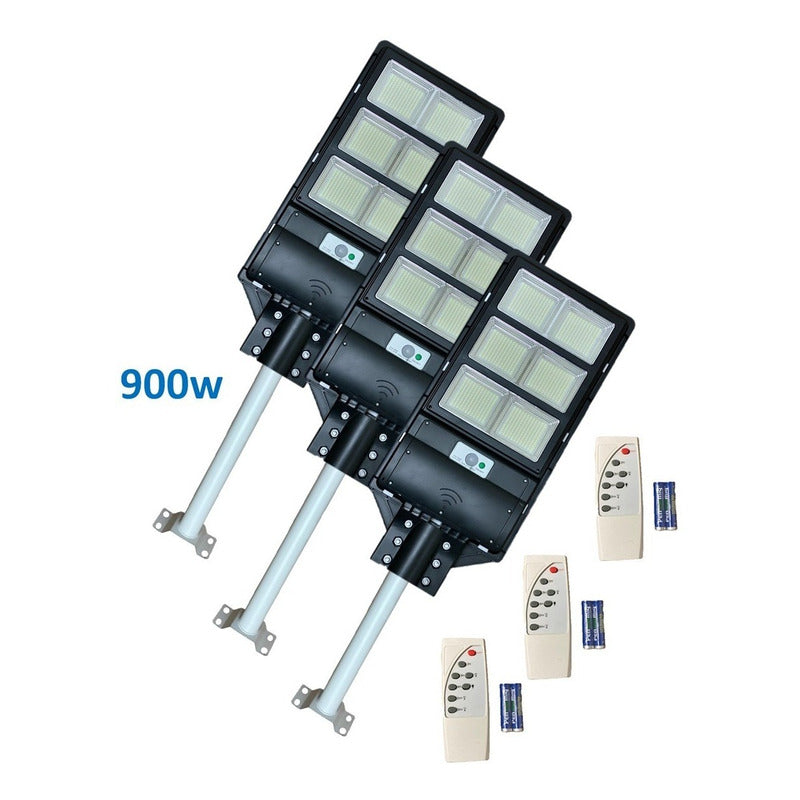 Pack X3 Foco Solar 900w Foco Solar Exterior Foco Solar 900