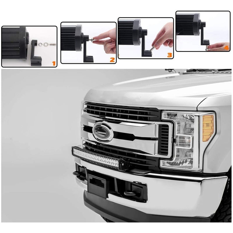 Barra Led 4x4 Barra Led Curva Barras Led 4x4 120w