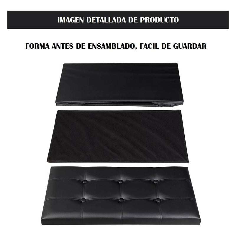 Puff Organizador Taburete Plegable Banco Organizador Baúl