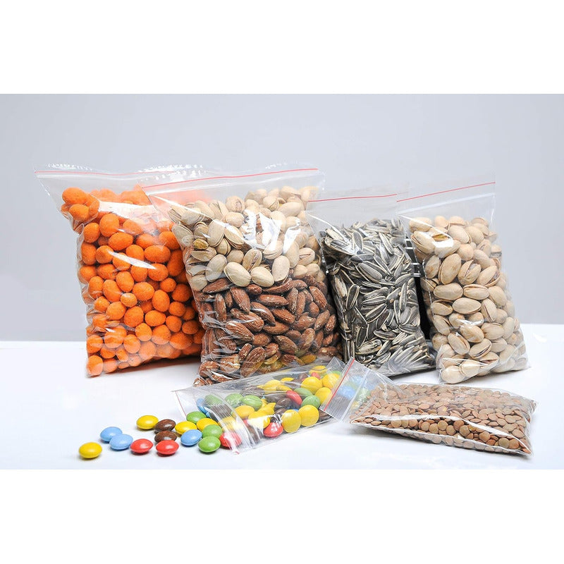 Pack 200 Bolsas Herméticas Transparente 8.5x12 Bolsa Plastic