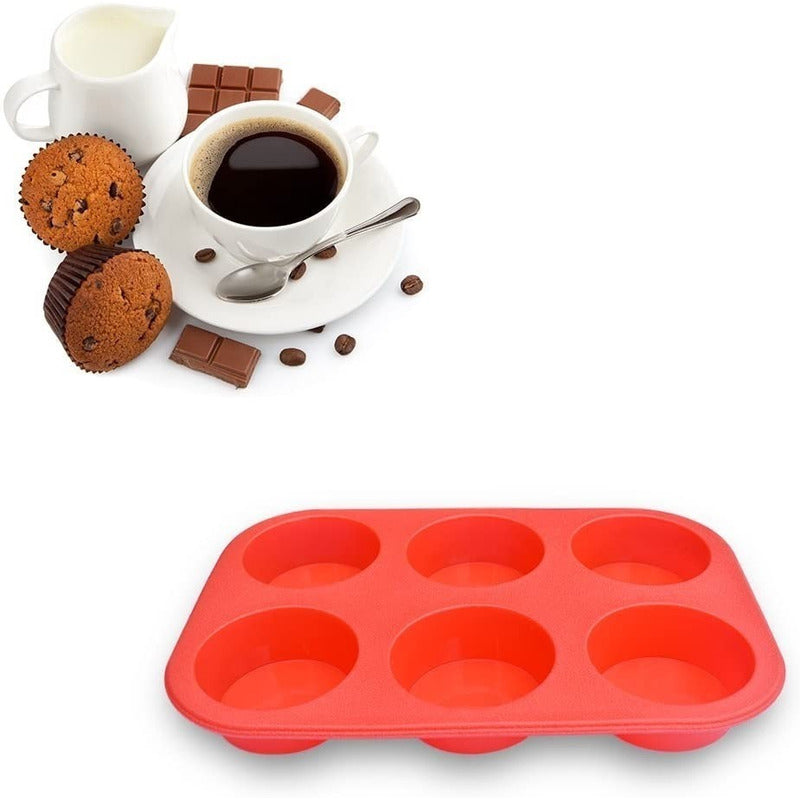 Molde Silicona Moldes Cupcakes Moldes Cupcakes Baratos 6 Cup