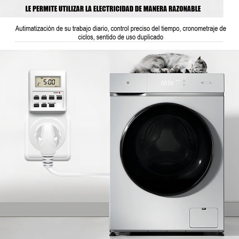 Enchufe Timer Digital Programable Temporizado 24h Timer Enchufe Digital 230v 3500w Arcashopping Enchufe Digital Enchufe Programable Temporizador Dimmer 24hrs Enchufe Inteligente