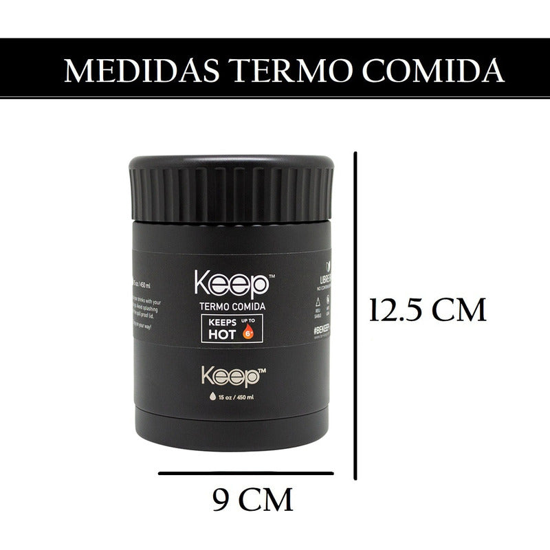 Termo Comida 450ml Termo Acero Inoxidable Keep Lonchera Keep