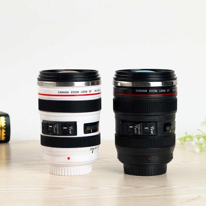 Tazon Taza Cafe Mug Tipo Lente De Camara Fotografica Alumini