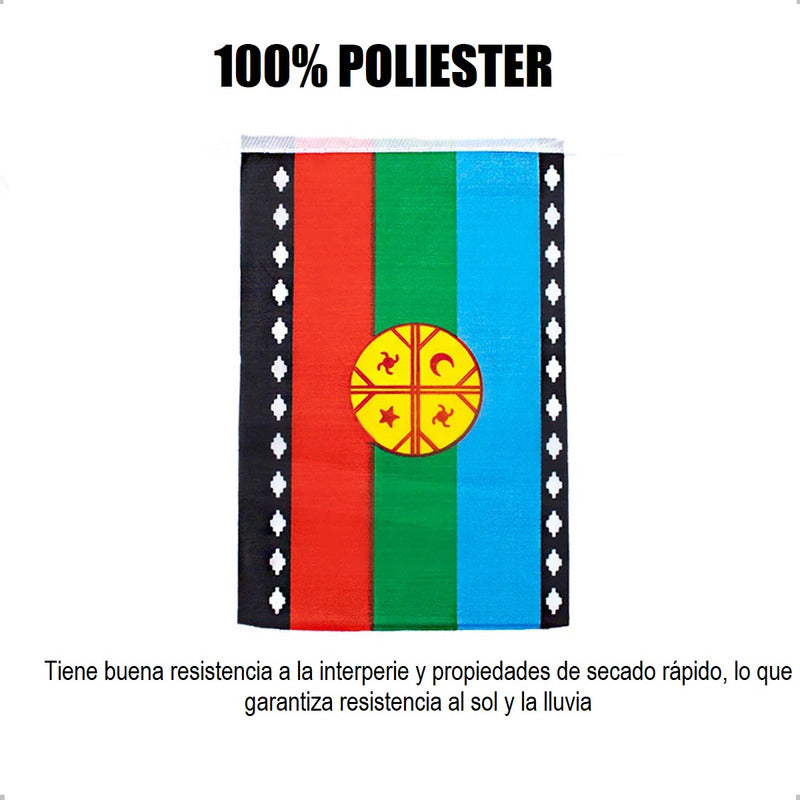 Guirnalda Bandera Mapuche Decoración Fiestas Patrias Bandera