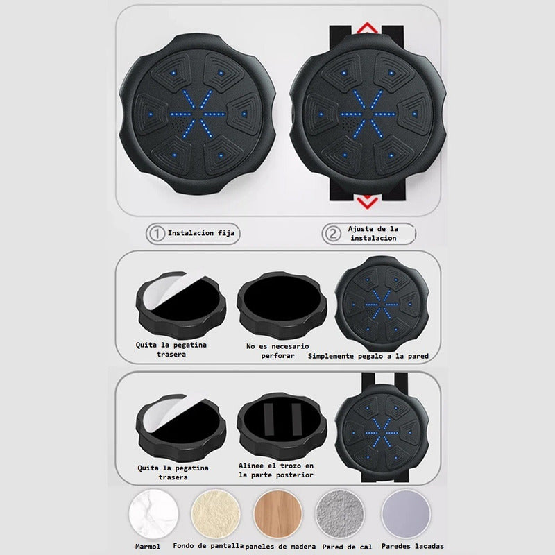 Maquina Boxeo Inteligente Objetivo Musical Maquina Bluetooth