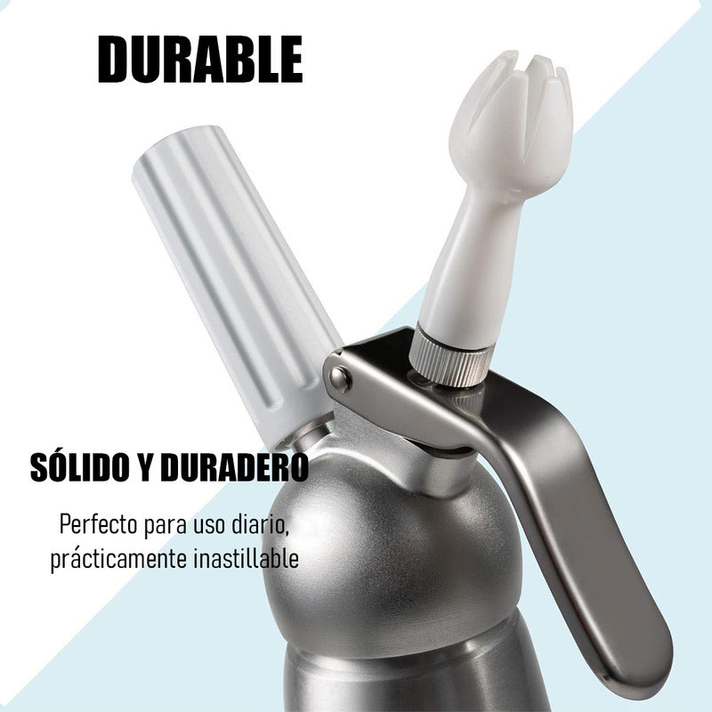 Dispensador De Crema Batida Sifon Crema Batida Dispensador Chantilly De Acero Inoxidable Arcashopping Sifon De Cocina Profesional Batidores De Crema Metálicos Máquina De Crema Batida Para Postres