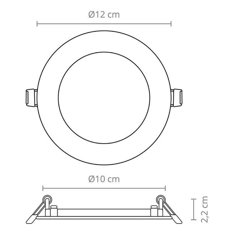 Foco Led Embutido Luminaria Led 6w Focos Embutidos Led