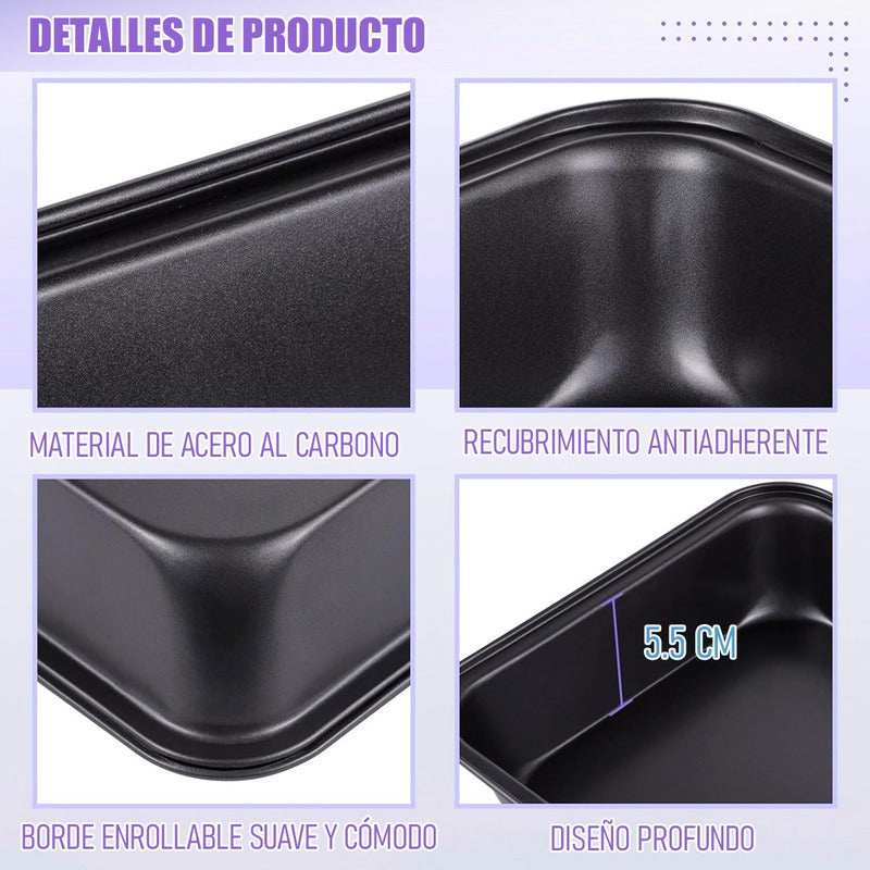 Bandeja Rectangular Queque Moldes De Queque Molde Para Torta