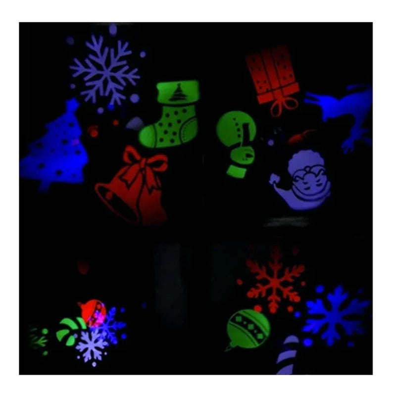 Adorno Navidad Exterior Luces Navideña Proyector De Navidad