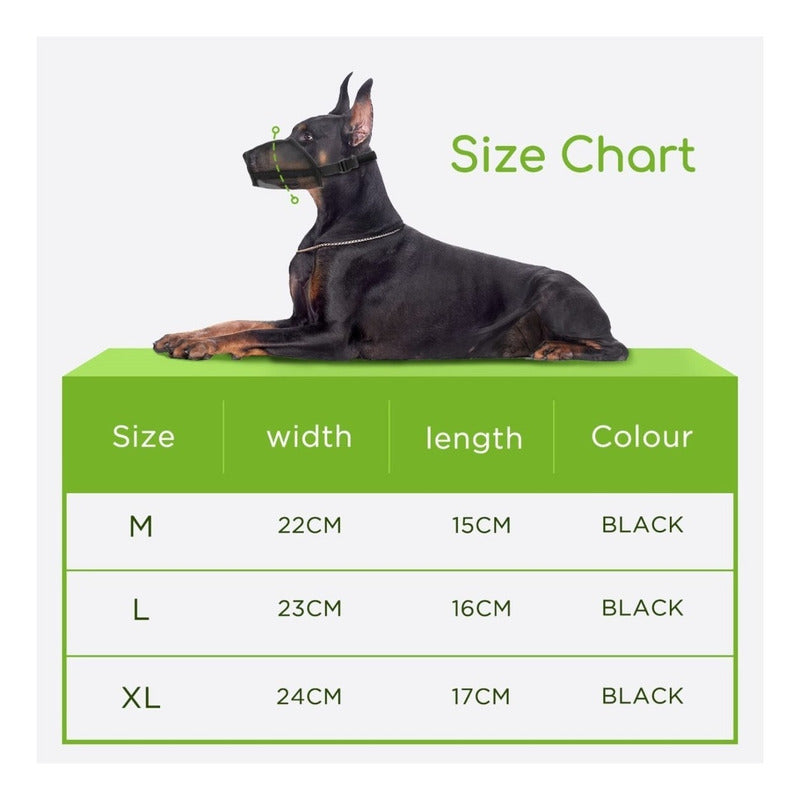 Bozal Para Perros Bozal De Tela Ajustable Grande Mediano