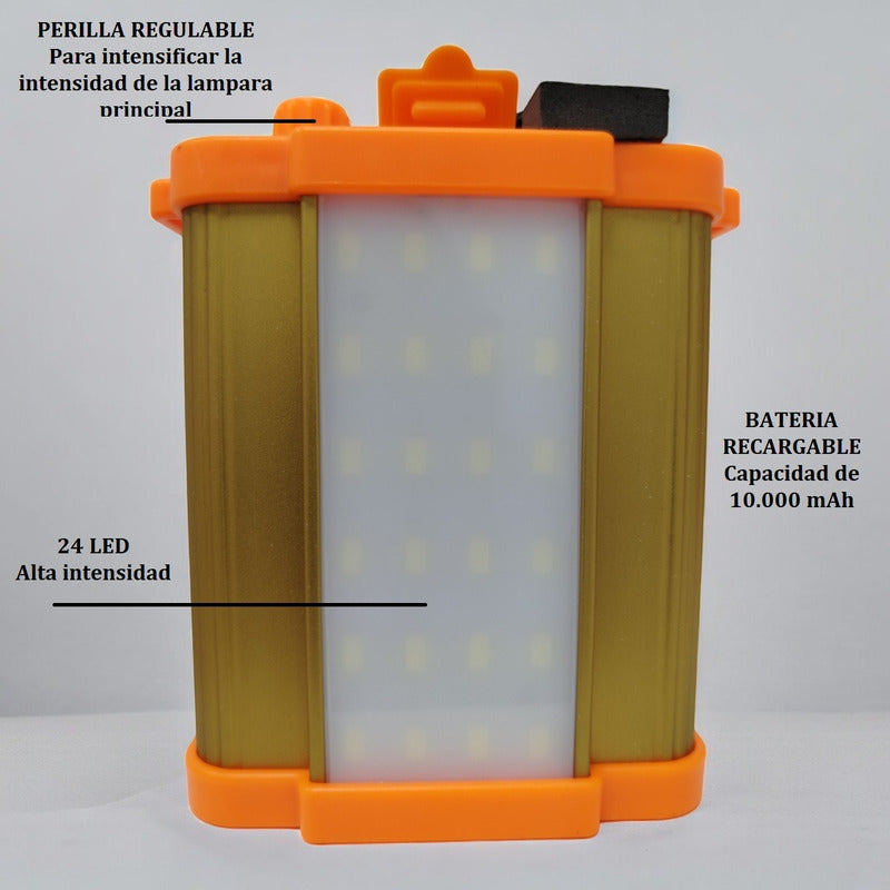 Linterna Cintillo Minera Recargable Camping Lampara 100w