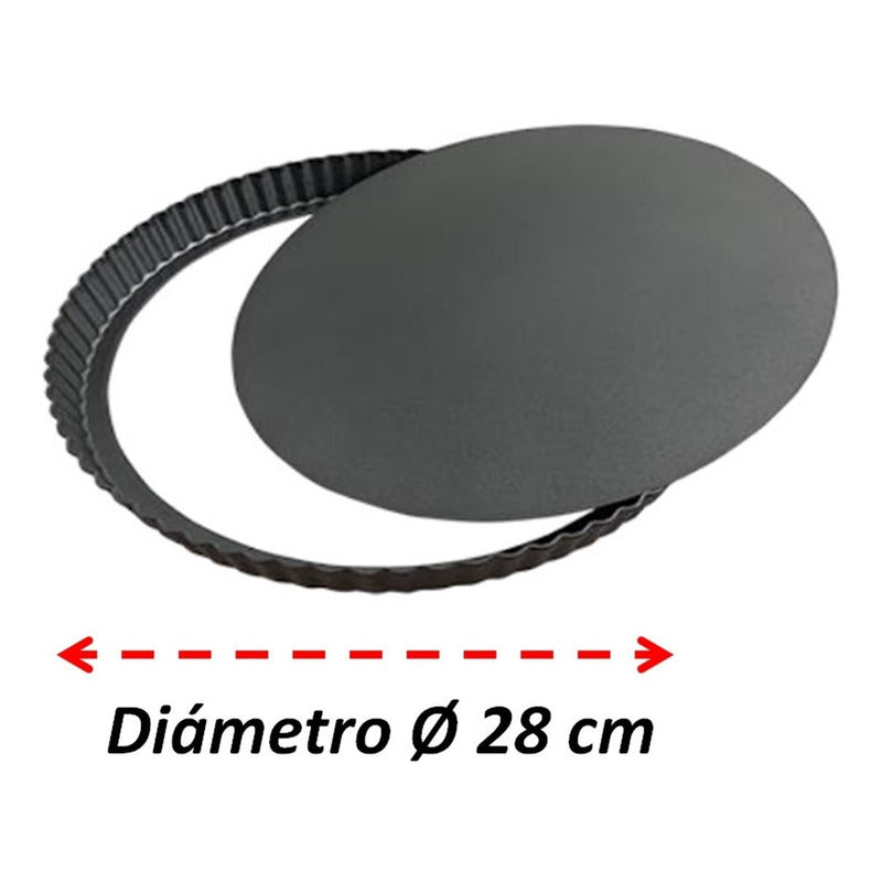 Pack X3 Molde Desmontable Tartaleta Molde Kuchen Molde Pie