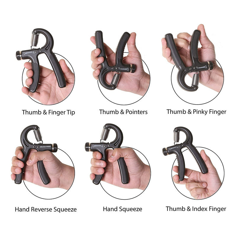 Kit Ejercitador De Manos 5 Pcs Fortalecedor Manos Ajustable