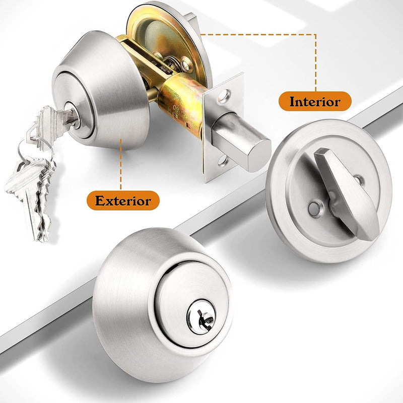 Pack X2 Cerradura Chapa Para Puertas Chapa De Seguridad