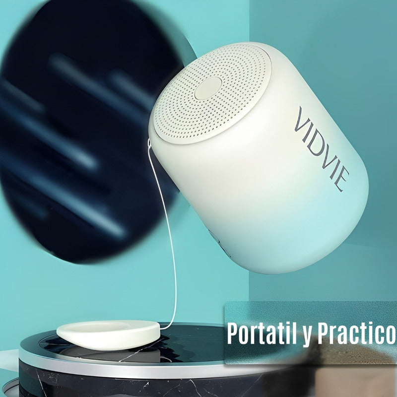 Parlante Bluetooth 5.0 Mini Parlante Vidvie Portatil Speaker Color Blanco
