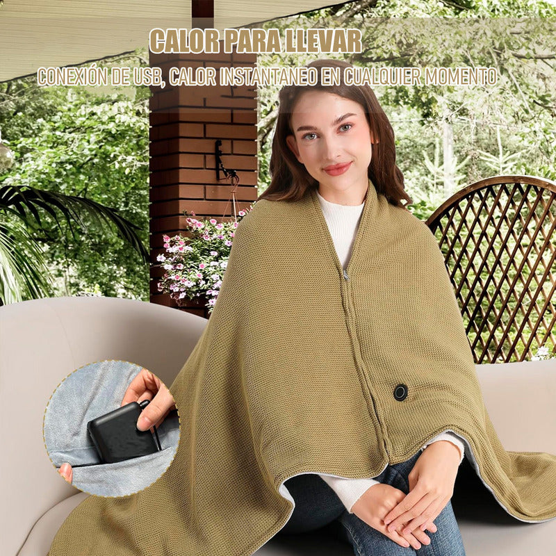 Manta Calentadora Manta Recargable Portatil Manta Calefactor Manta Arcashopping Calefactora Usb Manta Calefactora De Franela Manta Calefactora Eléctrica Chal Térmico Para Mujer