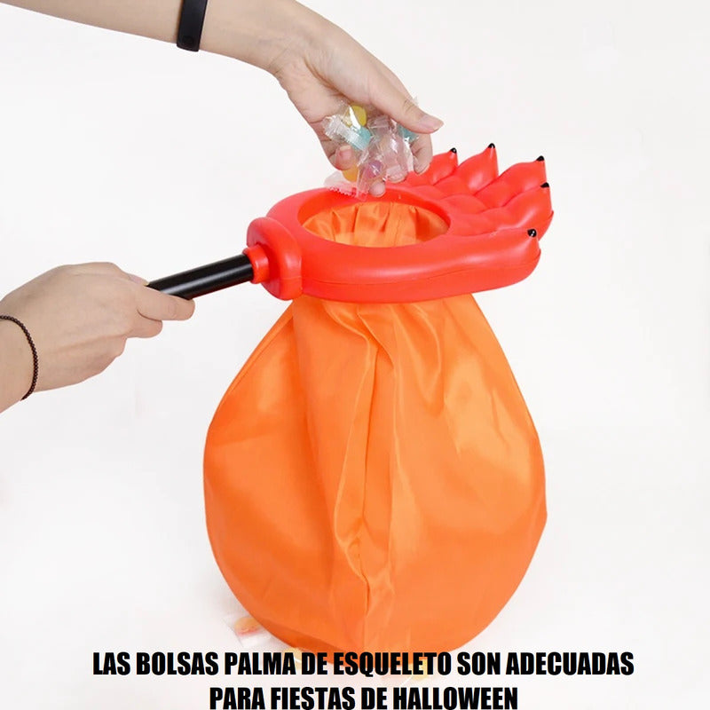 Bolsa Para Dulces Halloween Bolsa Dulces Fiestas Esqueleto