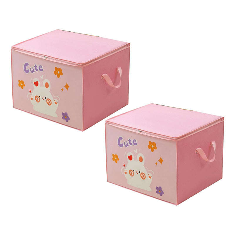 Pack X2 Bolsas Almacenamiento Niños Organizador Ropa Juguete