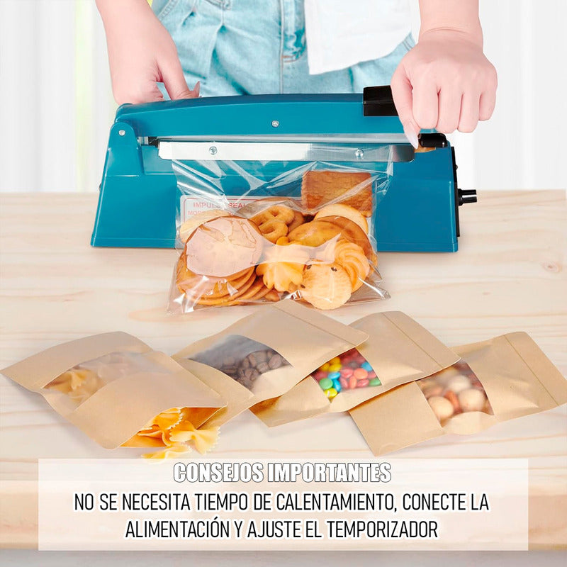 Máquina De Sellado Selladora De Bolsas Sellador Térmico Por Impulso Arcashopping Maquina Para Sellar Bolsas De Plastico Máquina Sellado Térmico Manual Máquina De Envasado De Alimentos