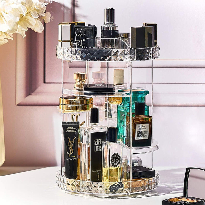 Organizador De Maquillaje Giratorio Organizador 360 Ajustabl