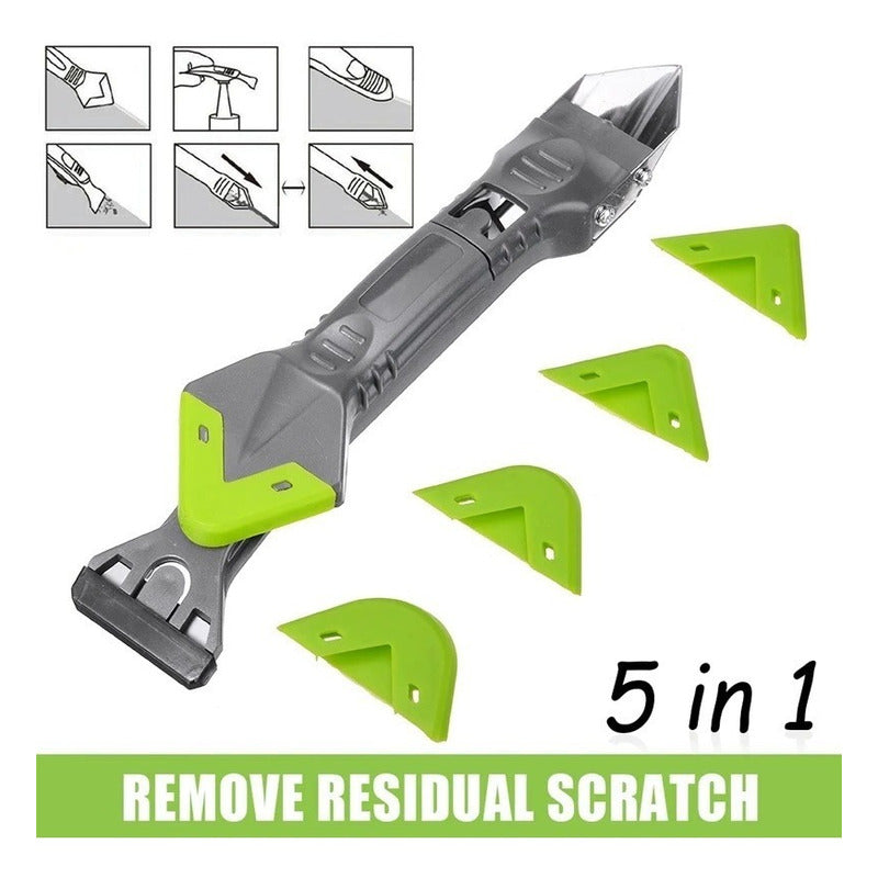 Raspador Sellador Silicona 5 En 1 Removedor Multifuncional