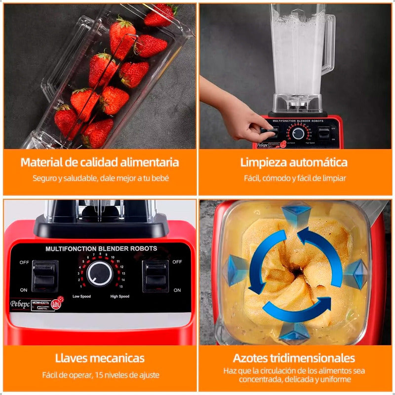 Licuadora Para Batidos Licuadora Pica Hielo Licuadora 4500w