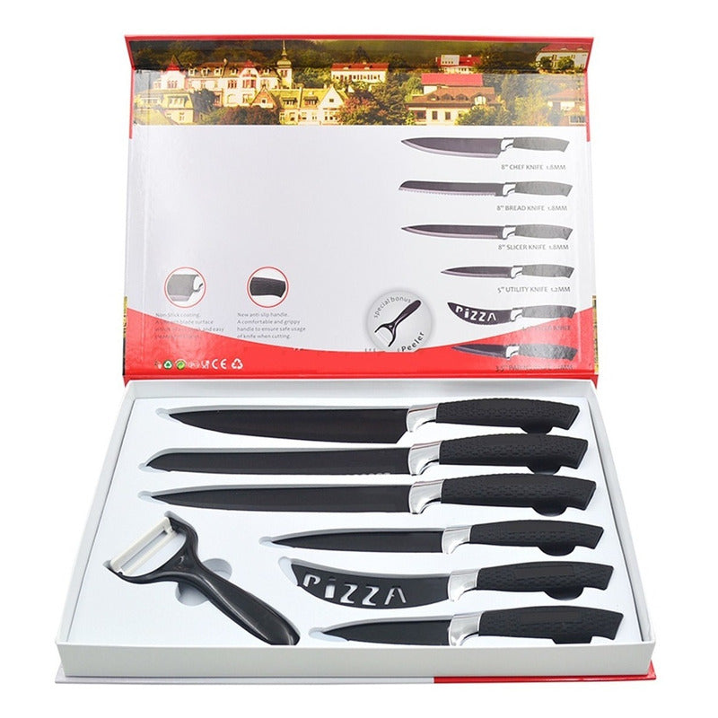 Set Cuchillos 7 Pcs Juegos Cuchillos Cuchillo Asado Cocina