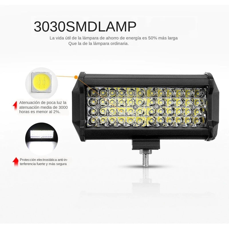 Pack X2 Barra Led 120w Focos Neblineros Para Camiones 4x4