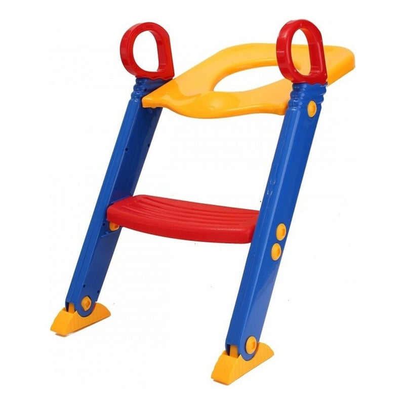 Adaptador Baño Niño Asiento De Baño Para Niños Escalera Pele Color Azul Liso