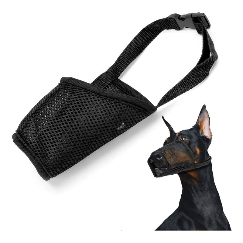 Bozal Para Perros Bozal De Tela Ajustable Grande Mediano