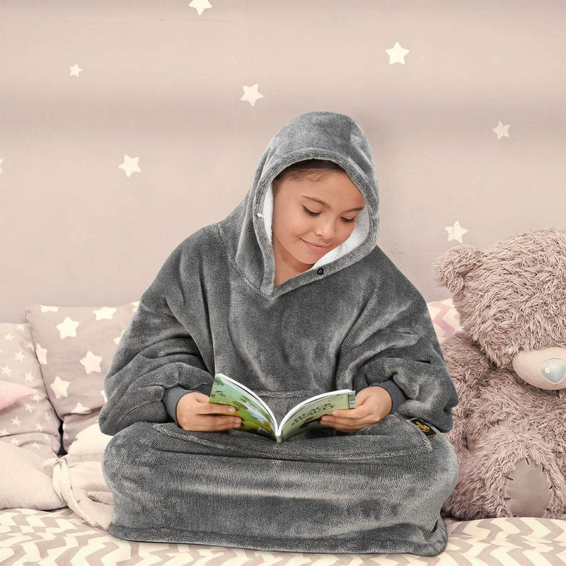 Pack X2 Poleron Peludo De Niña Poleron Con Capucha Niño Polerones Poleron Gigante Poleron Sherpa Frio Invierno Arcashopping Pijama Polar Manta Sherpa