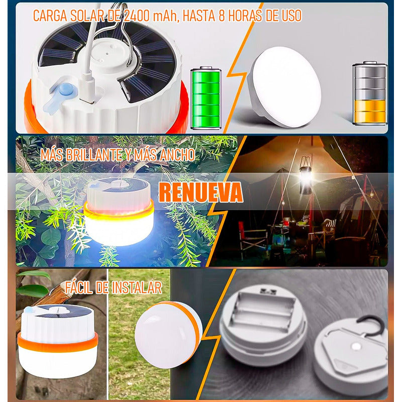 Lamparas Para Camping Lampara Solar Recargable Lampara Led