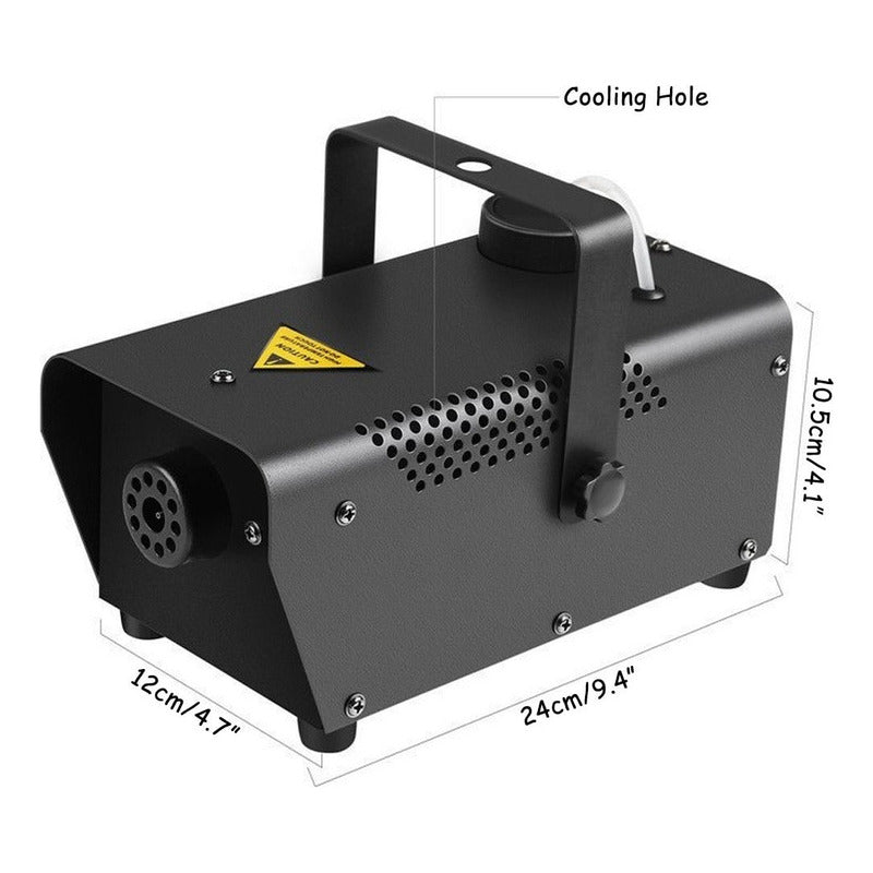 Maquina De Humo 600w C/control Inhalambrico Color Negro
