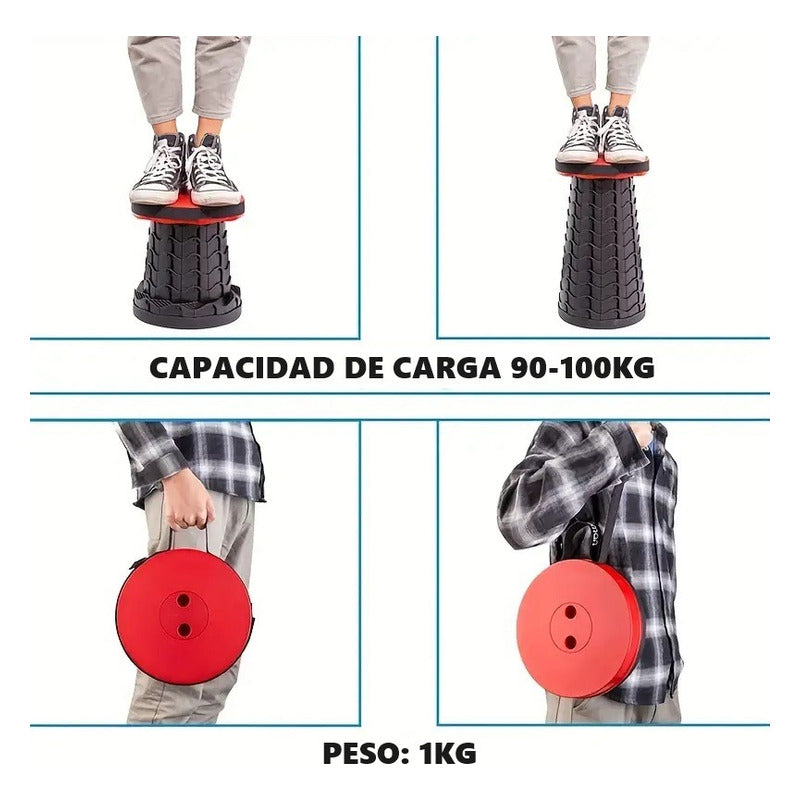 Silla Plegable Camping Piso Retractil Camping Tabure Portati