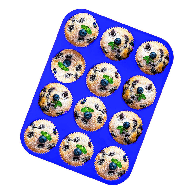Molde Muffins Molde De Silicona 12 Cup Molde Cupcakes Repost