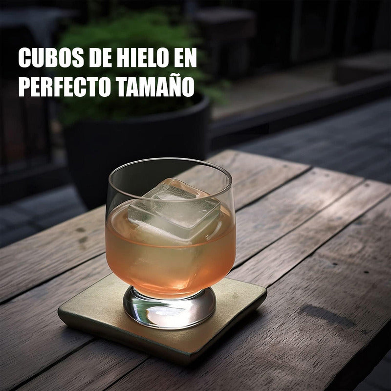 Molde Hielo Cubetas De Hielo Con Tapa Bandeja Para Hielo