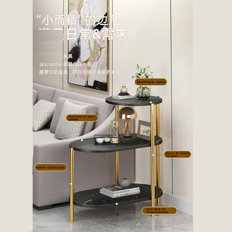 Mesa Centro 3 Niveles Mesa Auxiliar Decorativa Mesa Lateral