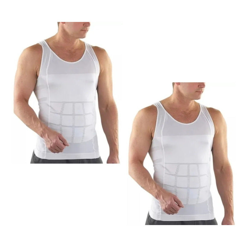 Pack X2 Poleras Reductoras Para Hombre Camisetas Reductoras