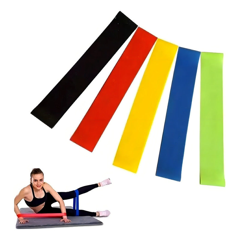 Set Bandas Elasticas Kit Bandas Resistencia Ejercicio 16 Pz