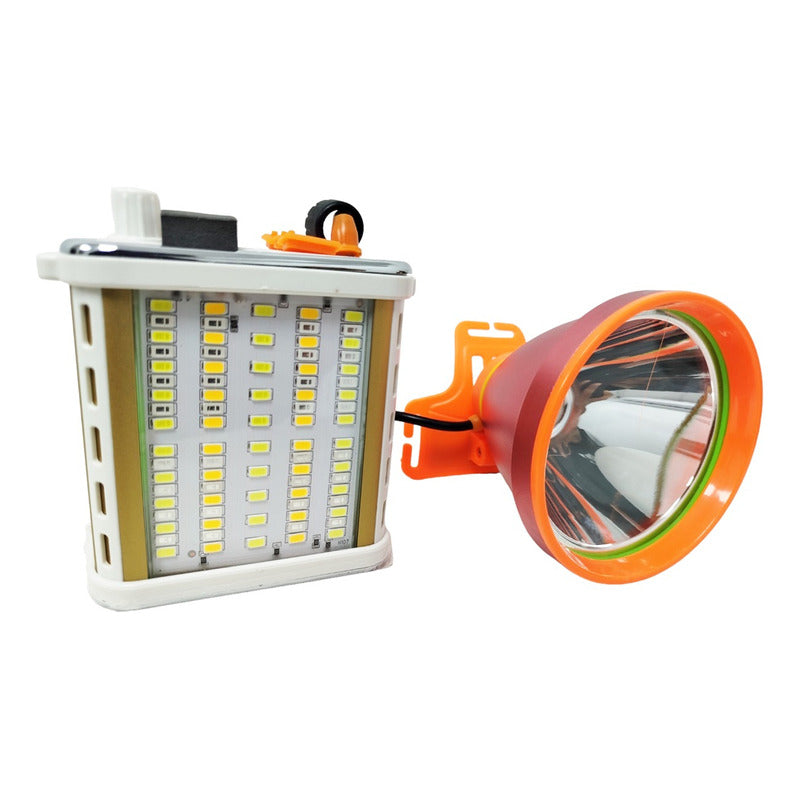 Focos De Caza Linterna Minera Recargable Luz Roja Led 200w