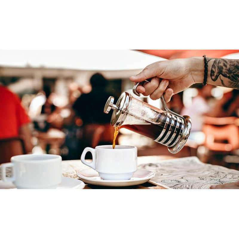 Cafetera Francesa Prensa De Émbolo Acero Inoxidable 600 Ml
