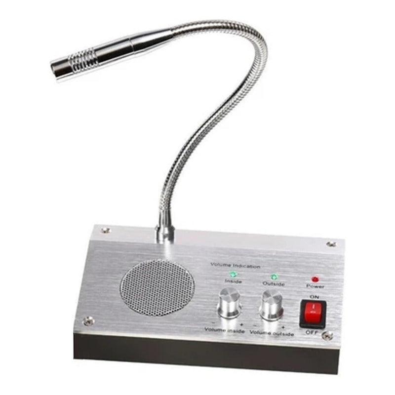 Intercomunicador Bancos Citofono Cajas Microfono 2 Vias Dual