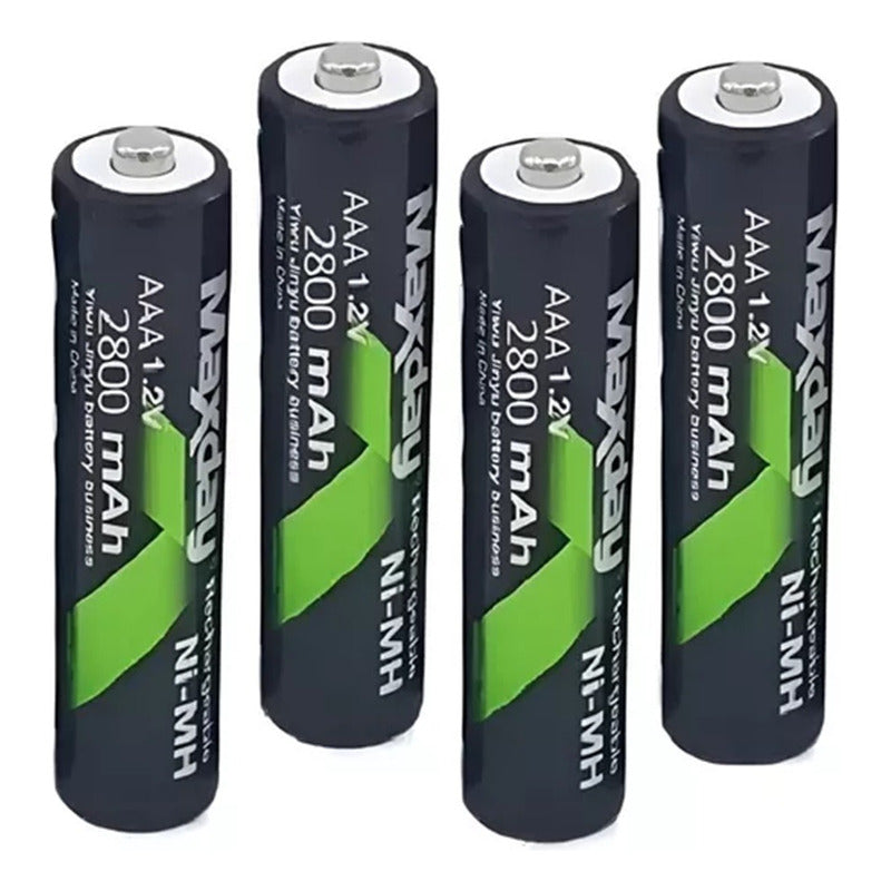 Pilas Aaa Recargables Cargador Pila Aa Cargador + 4 Pilas Aa