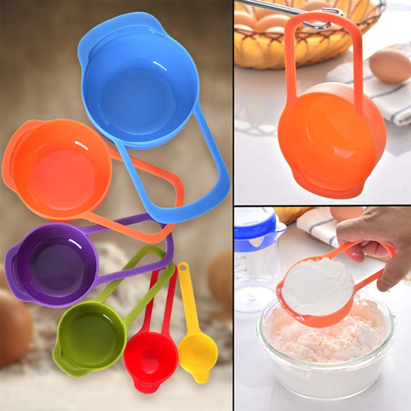 Set Cucharas Medidoras Preparacion Reposteria + Pesa 10kg