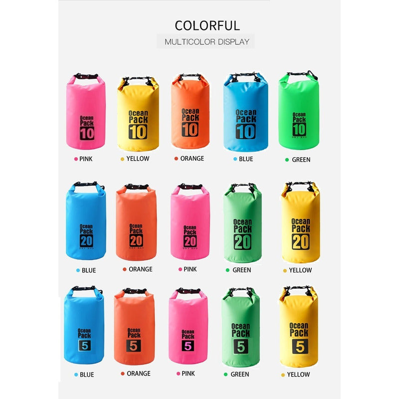 Bolso Seco Impermeable Mochila Camping 5 Litros Waterproof